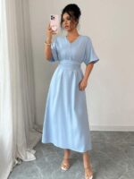 Rochie Midi Anthea Bleu - imagine 2