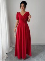 Rochie Lunga Nuvol Rosie