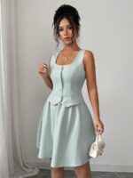 Rochie Scurta Elvira Vernil - imagine 3