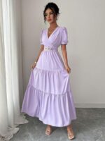 Rochie Lunga Adalena Lila - imagine 3