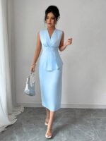 Rochie Midi Dustina Bleu