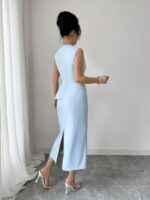 Rochie Midi Dustina Bleu - imagine 2