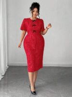 Rochie Midi Ceres Rosie - Marimi Mari - imagine 3