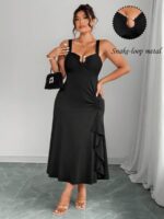 Rochie Midi Vera Neagra - Marimi Mari