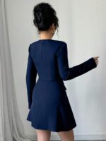 Rochie Scurta Begonia Bleumarin - imagine 2