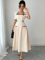 Rochie Midi Ribalta Crem