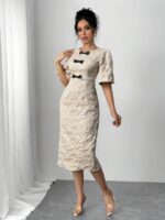 Rochie Midi Lilien Crem