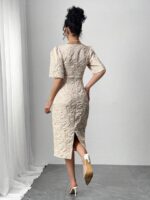 Rochie Midi Lilien Crem - imagine 2