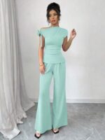 Compleu Narcisa Menta format din Bluza si Pantalon