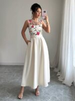 Rochie Lunga Seier Crem