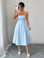 Rochie Midi Helina Bleu