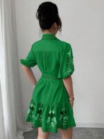 Rochie Scurta Nava Verde - imagine 2
