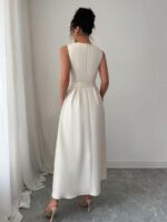Rochie Lunga Seier Crem - imagine 2