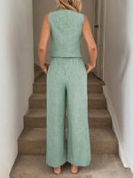 Compleu Sofia Vernil format din Vesta si Pantalon - imagine 2