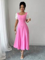 Rochie Midi Saline Roz