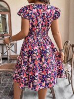 Rochie Scurta Palmas Multicolora - Marimi Mari - imagine 2
