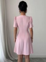Rochie Scurta Anabela Roz - imagine 2