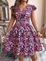 Rochie Scurta Palmas Multicolora - Marimi Mari