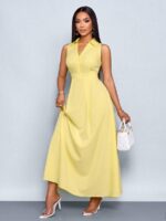 Rochie Lunga Silvia Galbena - imagine 3