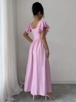 Rochie Lunga Adelise Roz - imagine 2