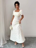 Rochie Lunga Missa Alba - imagine 3