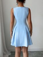 Rochie Scurta Yoneta Bleu - imagine 2