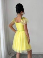 Rochie Scurta Dames Galbena - imagine 2