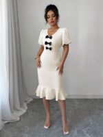 Rochie Midi Iuliana Crem