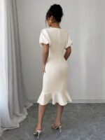 Rochie Midi Iuliana Crem - imagine 2