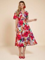 Rochie Midi Reena Multicolora - imagine 3
