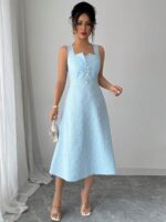 Rochie Midi Noemi Bleu
