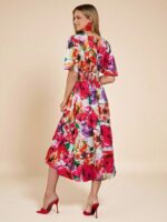 Rochie Midi Reena Multicolora - imagine 2