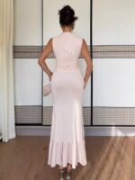 Rochie Lunga Alissa Crem - imagine 2