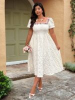Rochie Midi Areli Alba - Marimi Mari