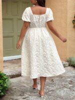 Rochie Midi Areli Alba - Marimi Mari - imagine 2