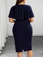Rochie Midi Arneva Bleumarin - imagine 2