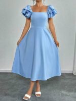 Rochie Midi Ayra Bleu - Marimi Mari
