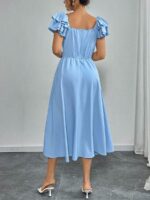 Rochie Midi Ayra Bleu - Marimi Mari - imagine 2