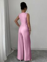 Compleu Elpis Roz format din Vesta si Pantalon - imagine 2