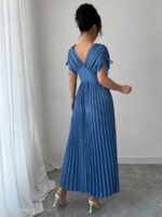 Rochie Lunga Falvia Albastra - imagine 2