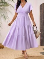 Rochie Lunga Gloria Lila - Marimi Mari