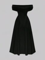 Rochie Lunga Hermina Neagra - Marimi Mari - imagine 2