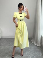 Rochie Lunga Isabella Galbena