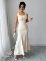 Rochie Lunga Kristianne Crem