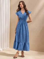 Rochie Lunga Kyra Albastra