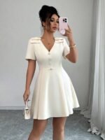 Rochie Scurta Lijia Crem