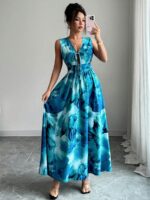 Rochie Lunga Lindita Turcoaz