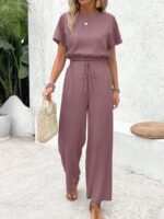 Compleu Solea Mov format din Top si Pantalon