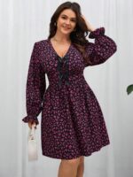 Rochie Scurta Montijo Neagra cu Print Roz
