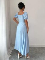 Rochie Lunga Odine Bleu - imagine 2